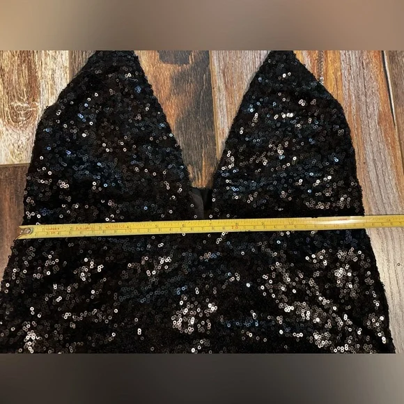 Black Sexy Sequin Mini Dress, by Pretty Little Thing - Picture 8 of 10